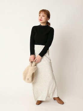 「U by SPICK&SPAN（ユーバイスピックアンドスパン）のアイテム」を使った、karinさん（レディース・158cm）の冬コーディネート