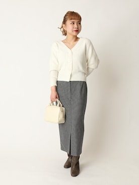 「U by SPICK&SPAN（ユーバイスピックアンドスパン）のアイテム」を使った、karinさん（レディース・158cm）の冬コーディネート