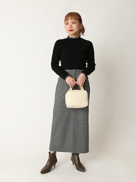 「U by SPICK&SPAN（ユーバイスピックアンドスパン）のアイテム」を使った、karinさん（レディース・158cm）の冬コーディネート