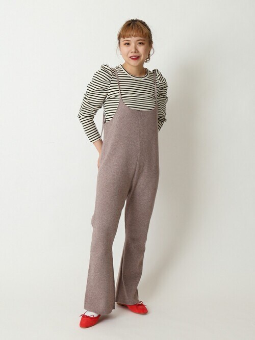 Ubyspick&amp;span♡ ギャザースリーブボーダープルオーバー U by SPICK&SPAN（ユーバイスピックアンドスパン）の「ギャザー