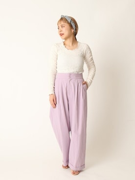 「U by SPICK&SPAN（ユーバイスピックアンドスパン）のアイテム」を使った、karinさん（レディース・158cm）の春コーディネート