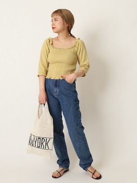 「U by SPICK&SPAN（ユーバイスピックアンドスパン）のアイテム」を使った、karinさん（レディース・158cm）の春コーディネート