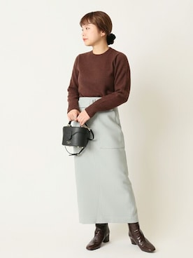 「ミディスカート」｜karinさん（レディース・158cm）の秋コーディネート