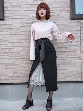 「mode」｜「アイテム（ワンピース/ドレス）」を使った、 YUKINAさん（レディース・160cm）の冬コーディネート