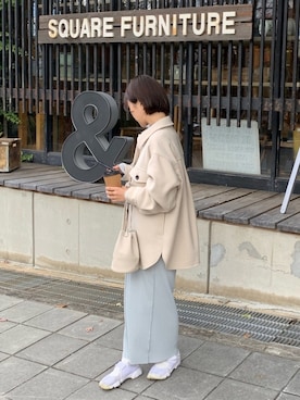「Ray BEAMS（レイビームス）のRay BEAMS / CPO シャツ ブルゾン（ブルゾン、ベージュ系）」を使った、chihiroさん（レディース）の秋コーディネート