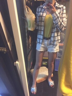 「sweesa（スウィーサ）のアイテム」を使った、黃以葯さん（レディース・155cm）の夏コーディネート
