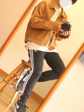「アイテム（カバーオール）」を使った、ヒムラマンさん（メンズ・170cm・10代）の秋コーディネート