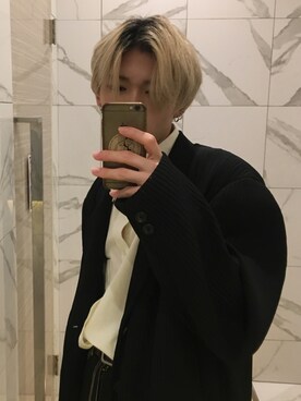 「Yohji Yamamoto（ヨウジヤマモト）のアイテム（テーラードジャケット）」を使った、全さん（メンズ・175cm）の秋コーディネート