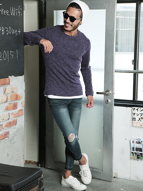 Jiggys Shop Press Jiggys Shop 本社 Jiggys Shopのニット セーターを使ったコーディネート Wear Jiggys Shop Press Jiggys Shop 本社 Jiggys Shopのニット セーターを使ったコーディネート Wear