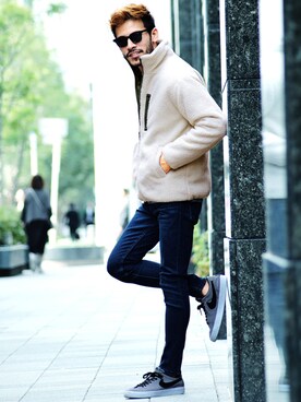 「jiggys shop（ジギーズショップ）のアイテム（ブルゾン）」を使った、JIGGYS SHOP PRESSさん（メンズ・180cm）の秋コーディネート