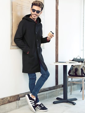 「jiggys shop（ジギーズショップ）のアイテム（その他アウター）」を使った、JIGGYS SHOP PRESSさん（メンズ・180cm）の秋コーディネート