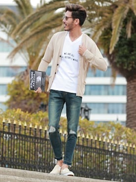 「jiggys shop（ジギーズショップ）のアイテム」を使った、JIGGYS SHOP PRESSさん（メンズ・180cm）の春コーディネート