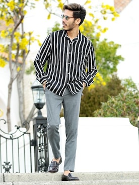 「jiggys shop（ジギーズショップ）のアイテム」を使った、JIGGYS SHOP PRESSさん（メンズ・180cm）の春コーディネート