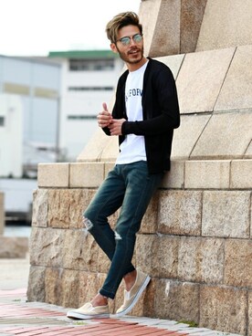 「jiggys shop（ジギーズショップ）のアイテム」を使った、JIGGYS SHOP PRESSさん（メンズ・180cm）の春コーディネート
