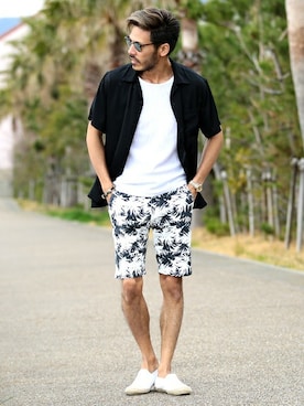 「jiggys shop（ジギーズショップ）のアイテム」を使った、JIGGYS SHOP PRESSさん（メンズ・180cm）の春コーディネート