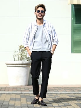 「jiggys shop（ジギーズショップ）のアイテム」を使った、JIGGYS SHOP PRESSさん（メンズ・180cm）の春コーディネート