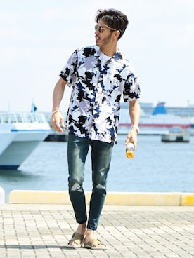 「jiggys shop（ジギーズショップ）のアイテム」を使った、JIGGYS SHOP PRESSさん（メンズ・180cm）の春コーディネート