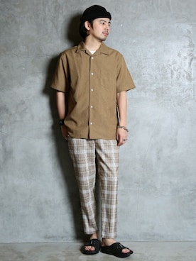 「NIIRUS（ニールス）のアイテム」を使った、JIGGYS SHOP PRESSさん（メンズ・178cm）の春コーディネート