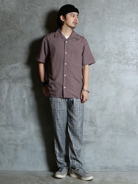 「NIIRUS（ニールス）のアイテム」を使った、JIGGYS SHOP PRESSさん（メンズ・178cm）の春コーディネート