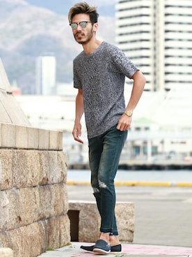 「jiggys shop（ジギーズショップ）のアイテム」を使った、JIGGYS SHOP PRESSさん（メンズ・180cm）の春コーディネート