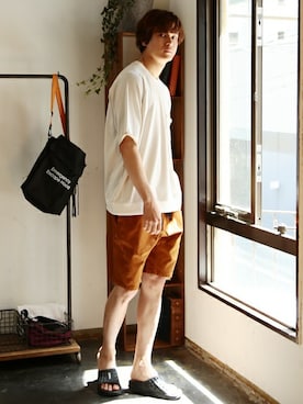 「NIIRUS（ニールス）のアイテム」を使った、JIGGYS SHOP PRESSさん（メンズ・180cm）の春コーディネート