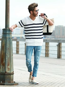 「jiggys shop（ジギーズショップ）のアイテム」を使った、JIGGYS SHOP PRESSさん（メンズ・180cm）の夏コーディネート