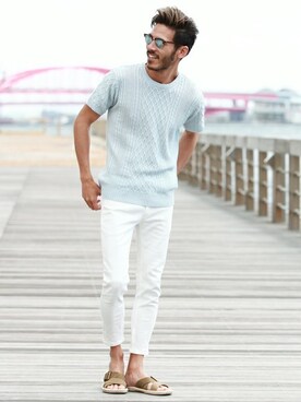 「jiggys shop（ジギーズショップ）のアイテム」を使った、JIGGYS SHOP PRESSさん（メンズ・180cm）の夏コーディネート
