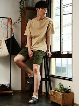 「NIIRUS（ニールス）のアイテム」を使った、JIGGYS SHOP PRESSさん（メンズ・180cm）の夏コーディネート