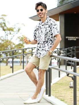 「jiggys shop（ジギーズショップ）のアイテム」を使った、JIGGYS SHOP PRESSさん（メンズ・180cm）の夏コーディネート