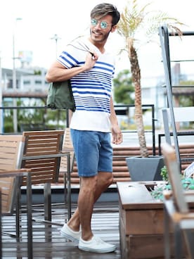 「jiggys shop（ジギーズショップ）のアイテム」を使った、JIGGYS SHOP PRESSさん（メンズ・180cm）の夏コーディネート