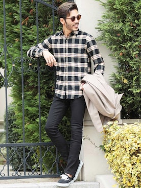 「jiggys shop（ジギーズショップ）のアイテム」を使った、JIGGYS SHOP PRESSさん（メンズ・180cm）の春コーディネート