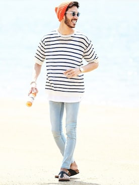 「jiggys shop（ジギーズショップ）のアイテム」を使った、JIGGYS SHOP PRESSさん（メンズ・180cm）の春コーディネート