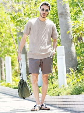 「jiggys shop（ジギーズショップ）のアイテム」を使った、JIGGYS SHOP PRESSさん（メンズ・180cm）の夏コーディネート