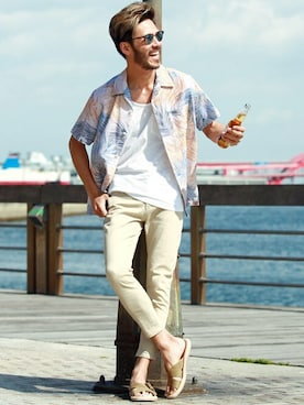 「jiggys shop（ジギーズショップ）のアイテム」を使った、JIGGYS SHOP PRESSさん（メンズ・180cm）の夏コーディネート