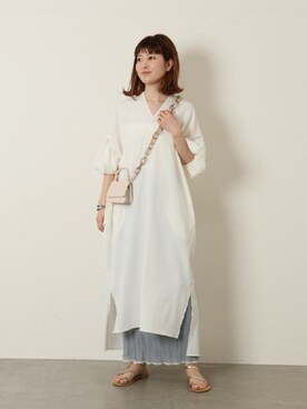 RIKAさん(レディース・160cm)の夏コーディネート