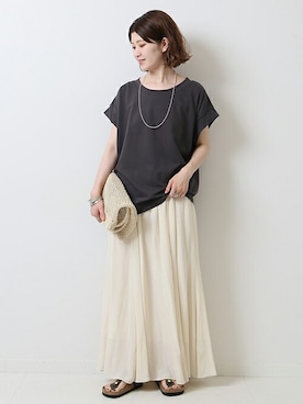 RIKAさん(レディース・160cm)の夏コーディネート