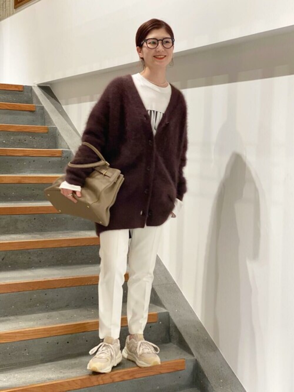 Spick and Span FURKNITワイドVカーディガン Spick & Span（スピックアンドスパン）の「FURKNITワイドVカーディガン