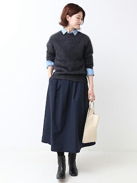 RIKAさん（レディース・160cm）の冬コーディネート