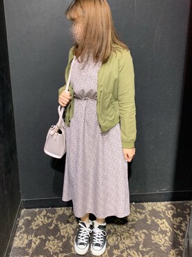 「PAGEBOY（ページボーイ）のアイテム（ノーカラージャケット）」を使った、chachaさん（レディース・152cm）の春コーディネート