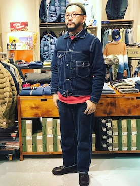「goslowcaravan」｜「アイテム（ジャケット/アウター）」を使った、goslowcaravan  そうちゃんさん（メンズ・179cm）の冬コーディネート