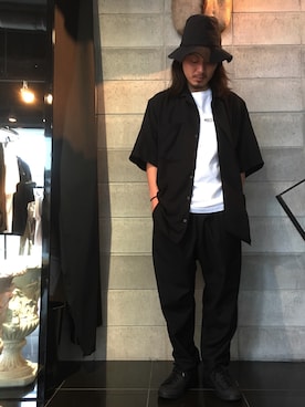 「L.H.P（エルエイチピー）のアイテム（スラックス）」を使った、kazuya muraiさん（メンズ・168cm）の夏コーディネート