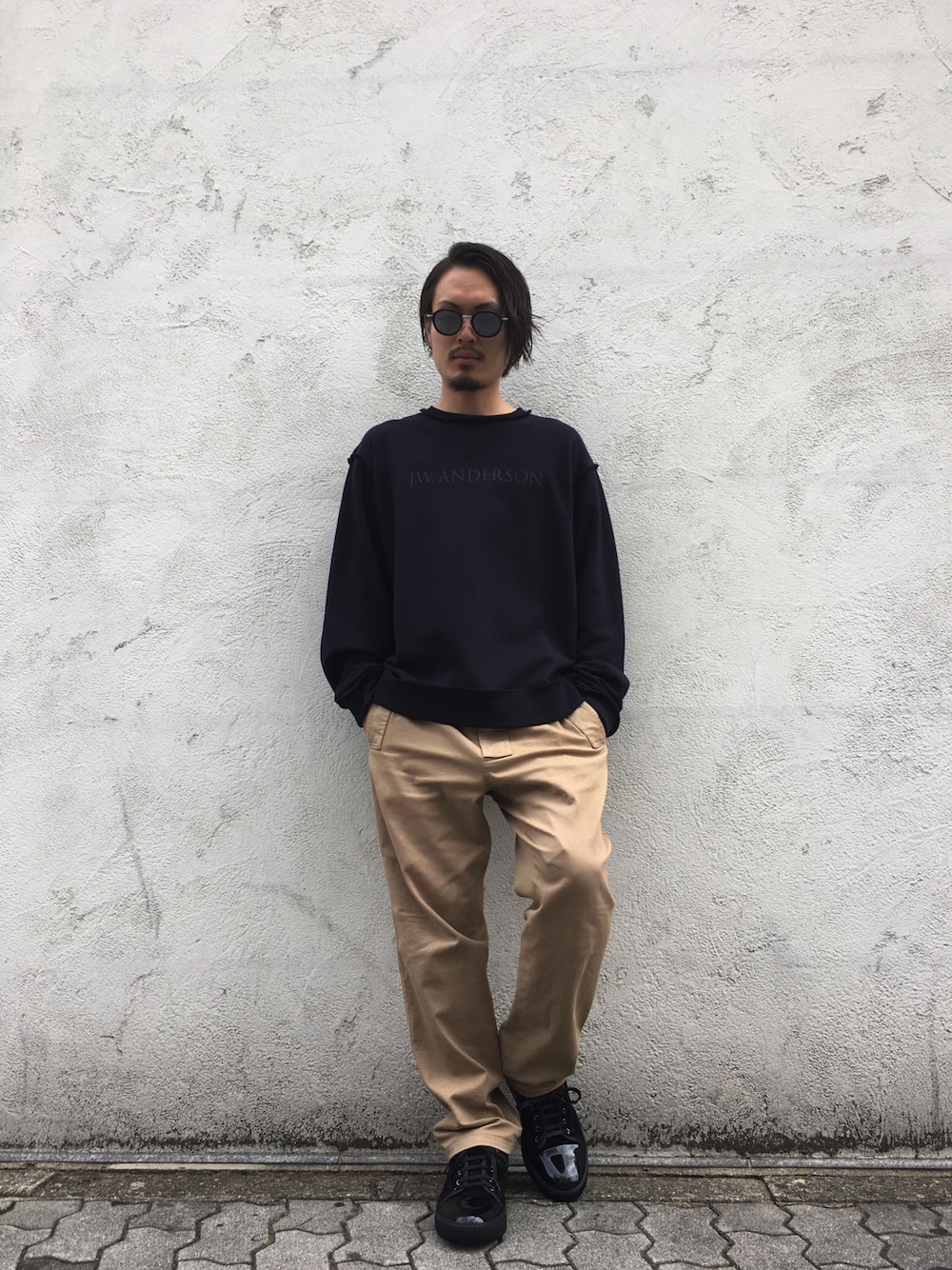 「オトナカジュアル、J.W.anderson、LANVIN、Maison Martin Margiela、Maison Margiela、THOMBROWNE、LHP、LHP名古屋」｜「LANVINのアイテム（スニーカー、ブラック系）」を使った、kazuya muraiさん（メンズ・168cm）の夏コーディネートの1枚目の写真