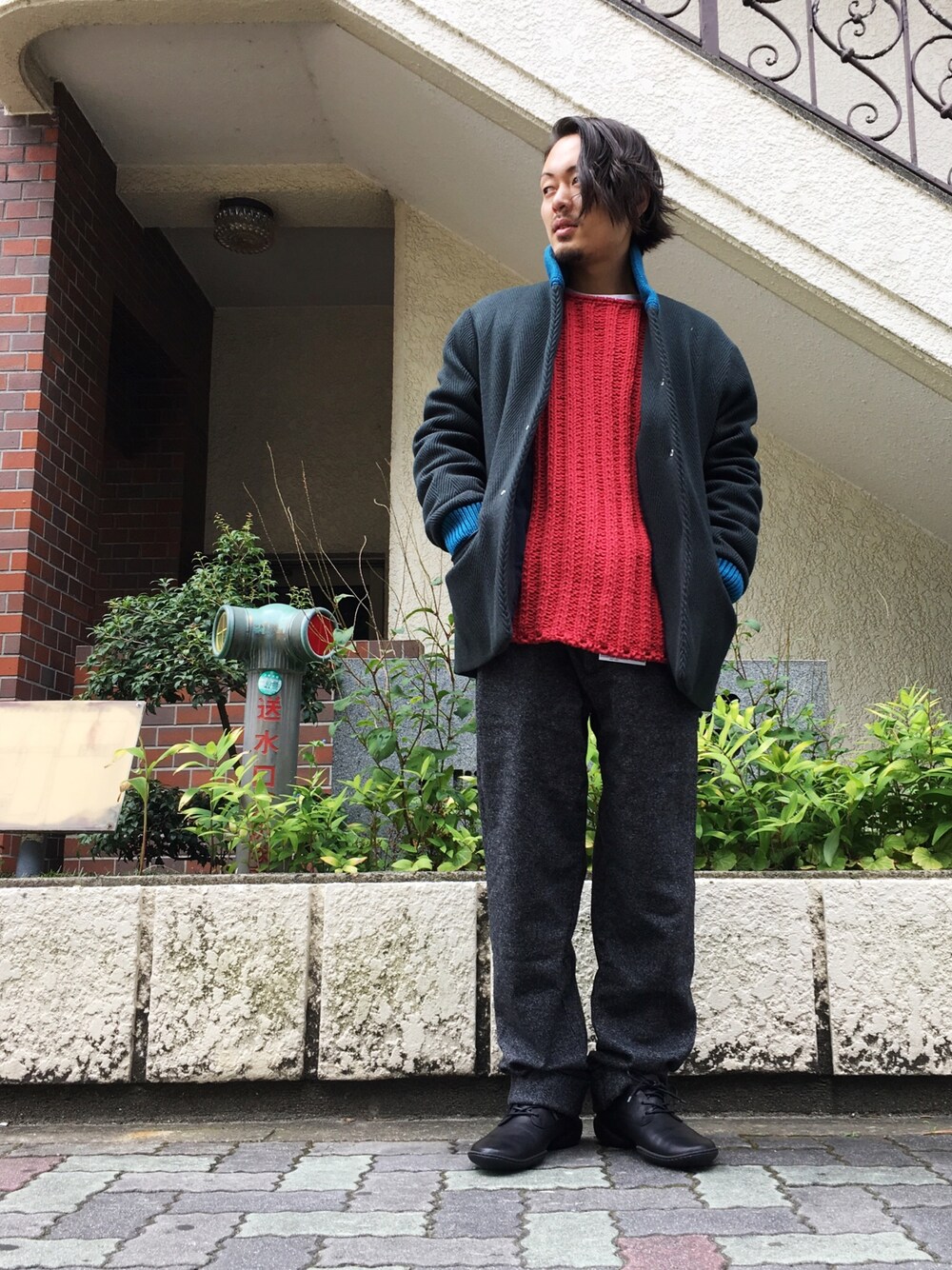 「秋のコーデ、大人カジュアル、ENGINEERED GARMENTS、UMIT BENAN、trippen、LHP、LHP名古屋」｜「Engineered Garmentsのアイテム（スラックス、グレー系）」を使った、kazuya muraiさん（メンズ・168cm）の夏コーディネートの1枚目の写真