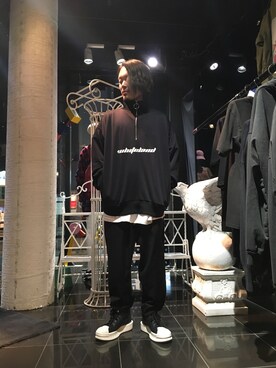「アイテム（スウェット）」を使った、kazuya muraiさん（メンズ・168cm・20代）の秋コーディネート