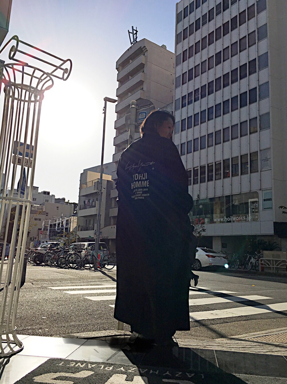 「yohjiyamamoto、冬、LHP、LHP名古屋」｜「Yohji Yamamotoのアイテム（シャツ/ブラウス、ブラック系）」を使った、kazuya muraiさん（メンズ・168cm）の冬コーディネートの1枚目の写真