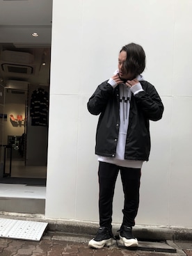 「DANKE SCHON（ダンケシェーン）のアイテム（パーカー）」を使った、kazuya muraiさん（メンズ・168cm）の秋コーディネート