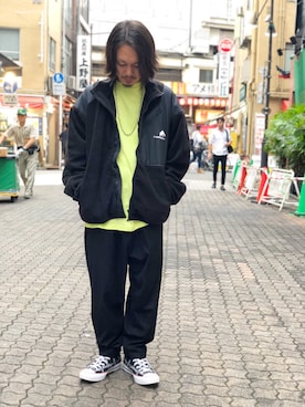 「FLAGSTUFF（フラグスタフ）のアイテム（ジャケット/アウター）」を使った、kazuya muraiさん（メンズ・168cm）の秋コーディネート