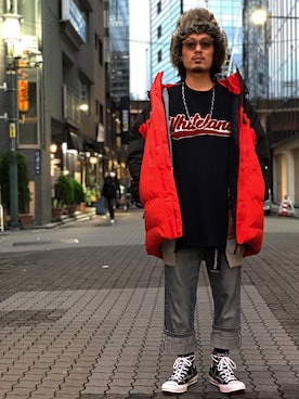 「アイテム（スウェット）」を使った、kazuya muraiさん（メンズ・168cm・30代）の秋コーディネート