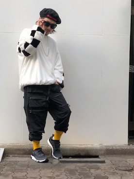 「アイテム（スウェット）」を使った、kazuya muraiさん（メンズ・168cm・30代）の秋コーディネート