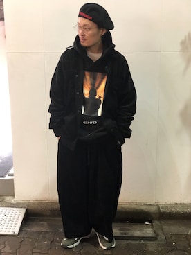「L.H.P（エルエイチピー）のアイテム（パンツ）」を使った、kazuya muraiさん（メンズ・168cm）の冬コーディネート